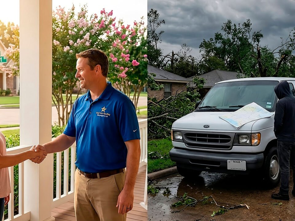Local roofing contractor dealing with homeowners in Shreveport